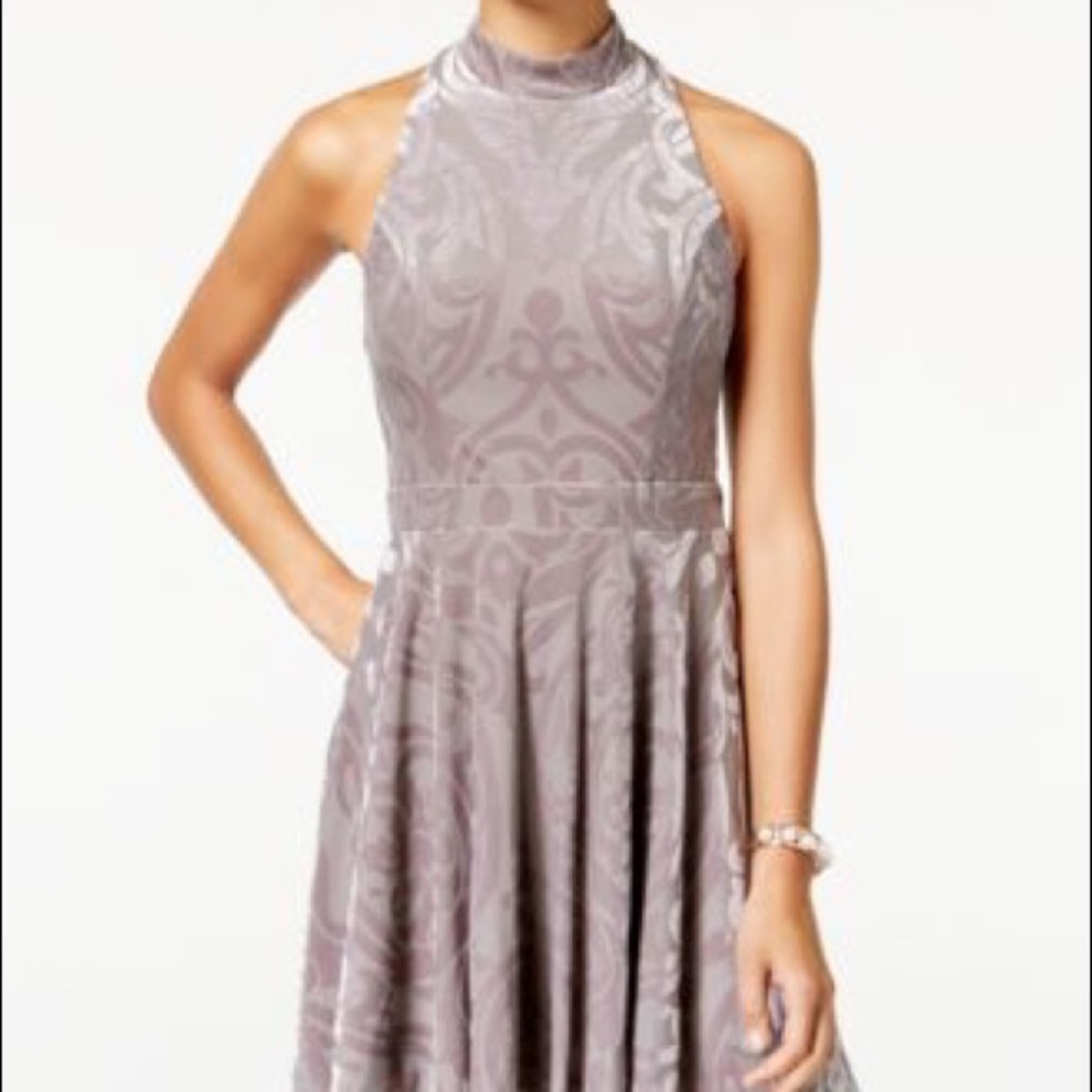 Flocked Glitter Mock